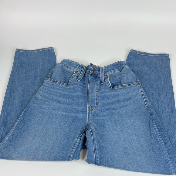 NWT Madewell Women's Pull-On Jeans in Keefe Wash Blue NA951 Blue Size 24 - Picture 2 of 12